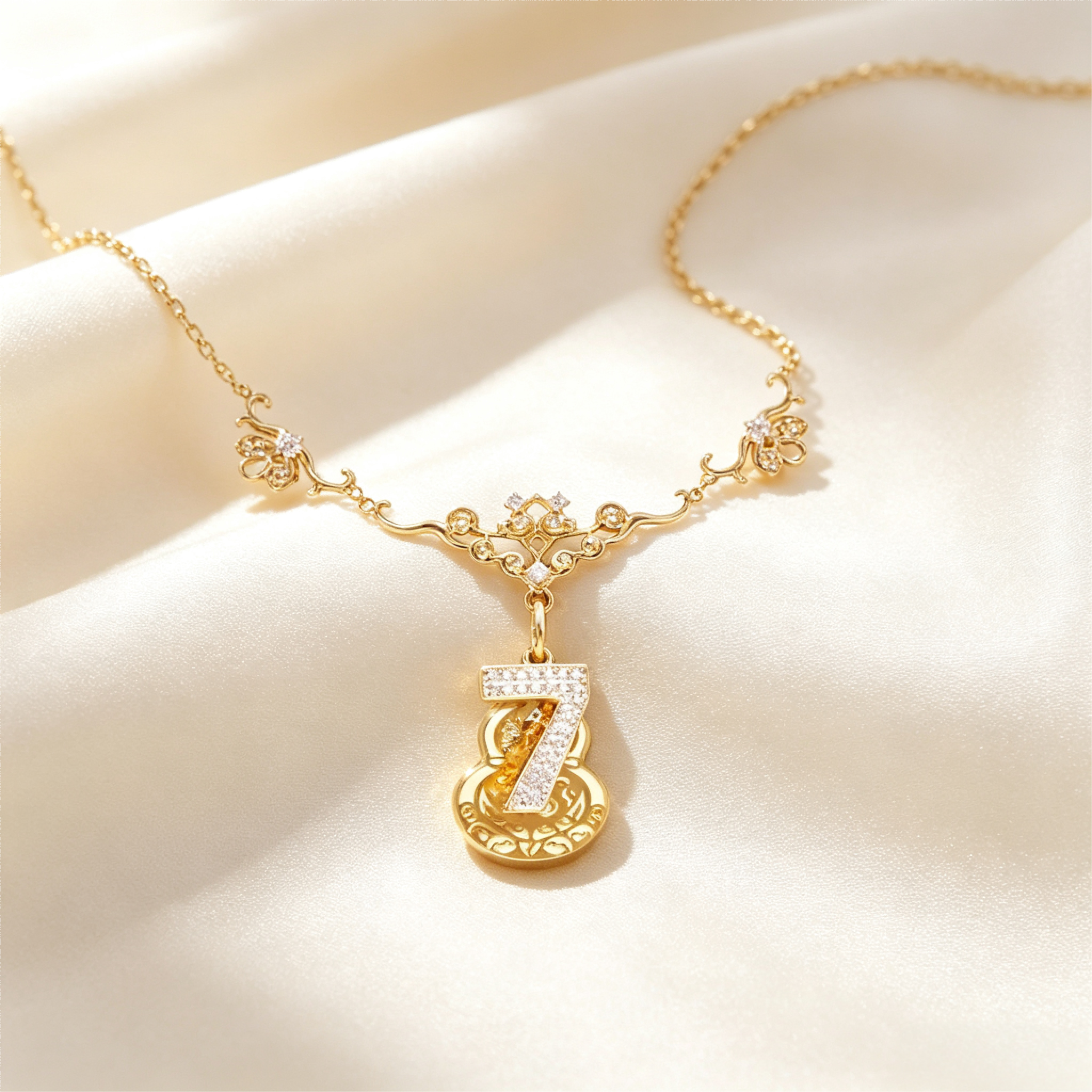 QIFU Five‑Blessings Life Necklace